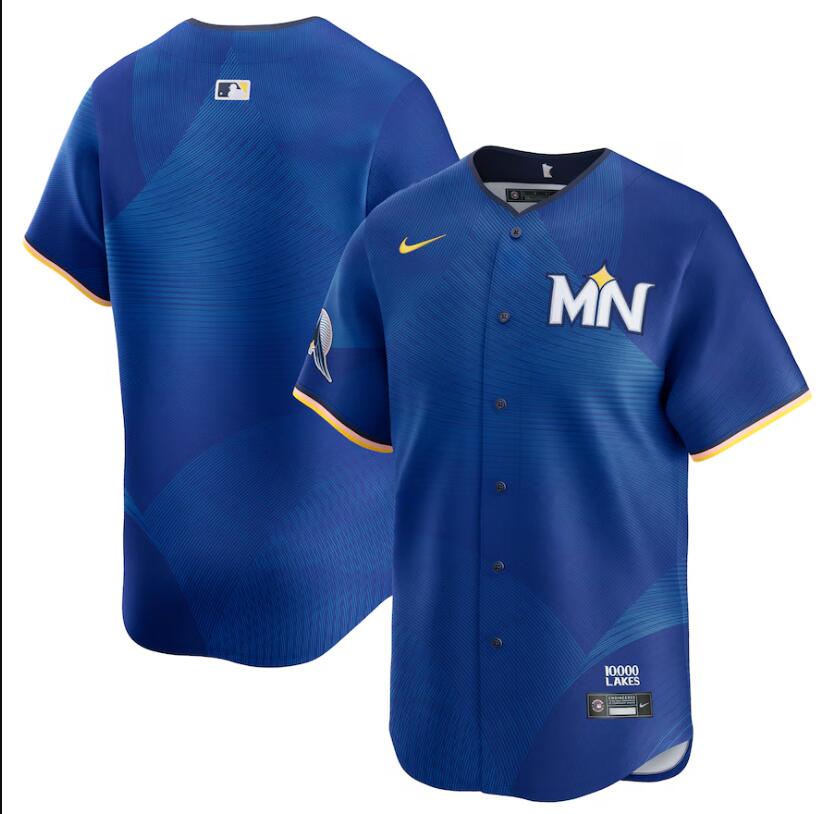 Men Nike Minnesota Twins Custom Royal 2024 City Connect Limited MLB Jersey